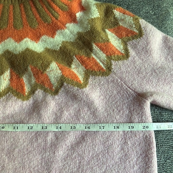 J. Crew Supersoft Fair Isle Turtleneck size Medium - Picture 11 of 12